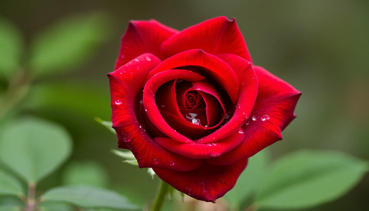 Beautiful red rose representing natural ingredients in Rose Moisturiser for skincare