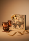 Raafiaura Gifting-Eternal Grace gift box featuring peacock design with spices and decorative jars