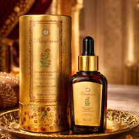 Raafiaura Swarna Radiance Face Oil in an elegant bottle with gold packaging, designed for glowing skin
