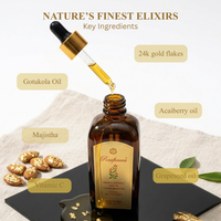 Raafiaura Swarna Radiance Face Oil with 24k gold flakes and natural ingredients for glowing skin